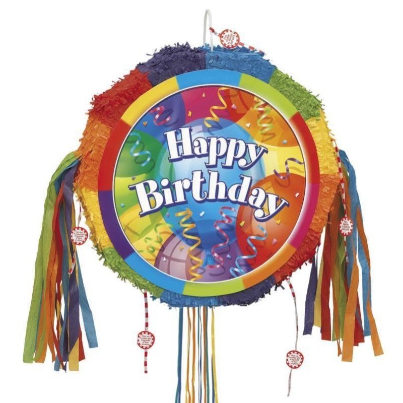Pinata Happy Birthday pour les goûters d'anniversaire