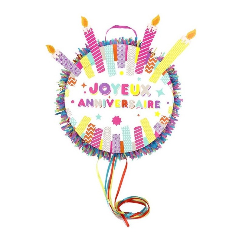 Piñata Joyeux Anniversaire - Jour de Fête - Anniversaire - Boutique