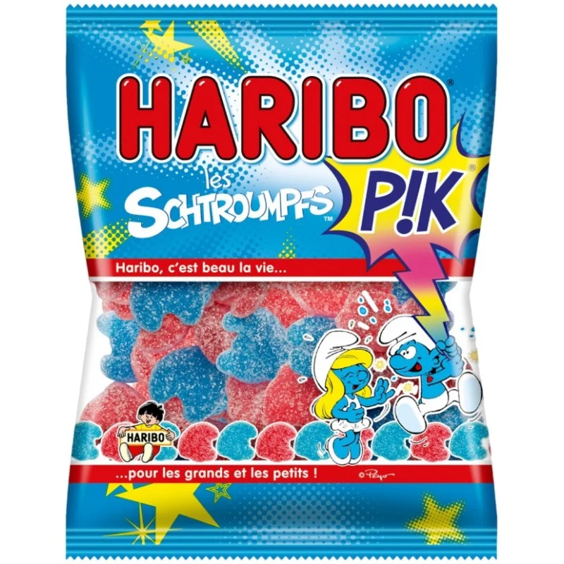 Mini sachet Schtroumps Haribo - 40g